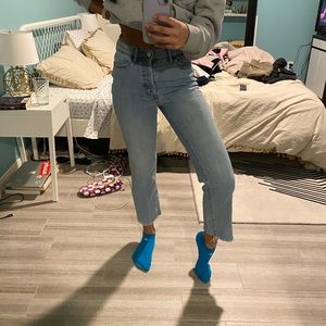 BDG Cropped Straight Leg Jeans